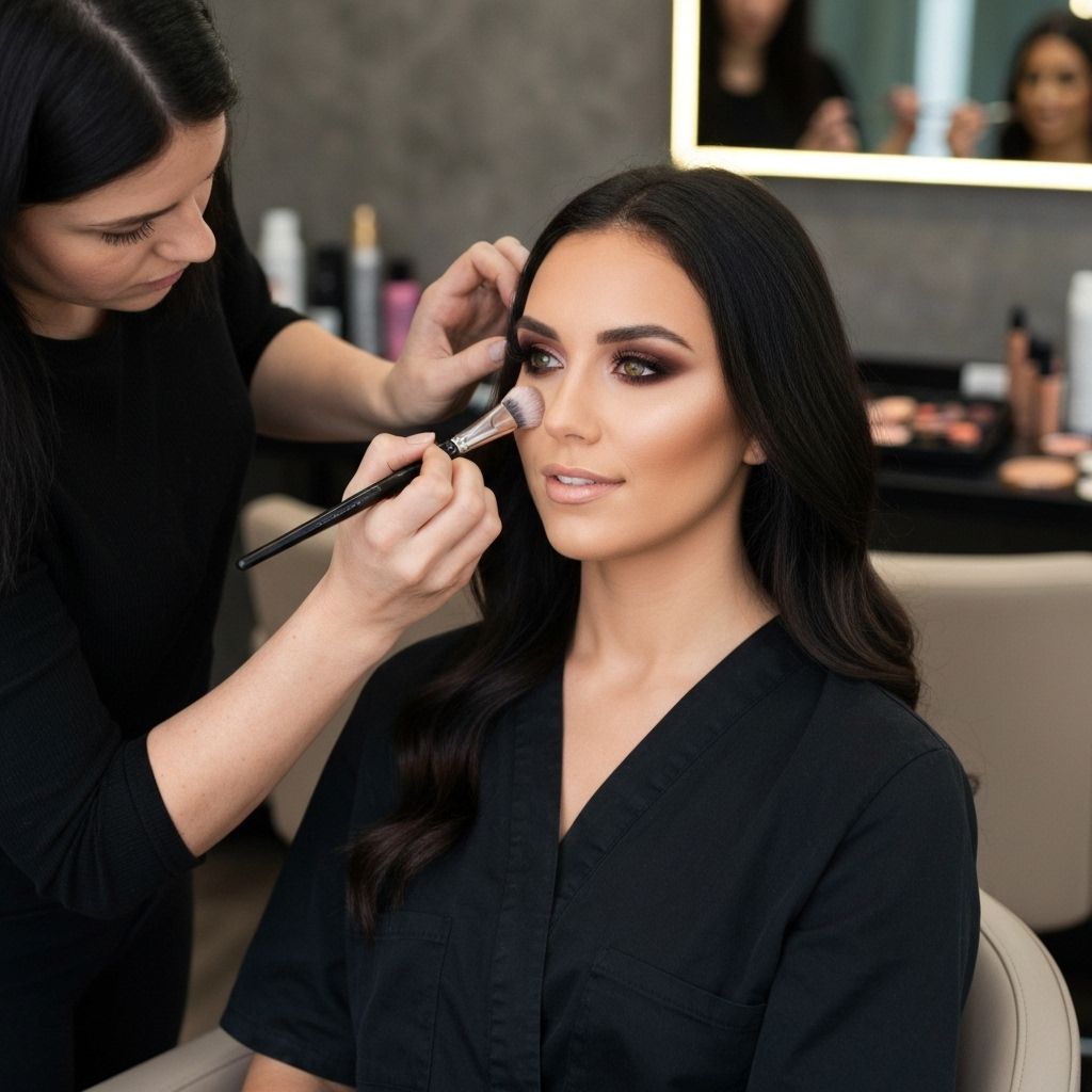 Party makeup glam look